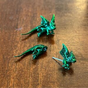 Simply Vera Vera Wang Emerald Dragon Earrings